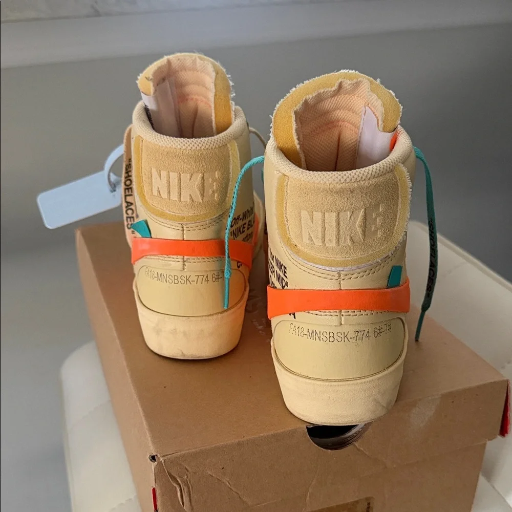 Nike / Off White The 10: Nike Blazer Mid Sneakers Size 6 - Picture 4 of 8